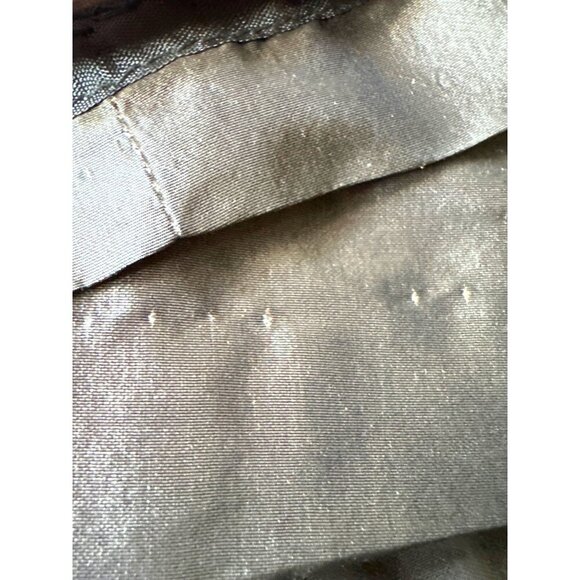 Vintage Metallic  Silk Maxi Skirt With High Shine Finish & A-Line Silhouette Wom - Picture 15 of 16